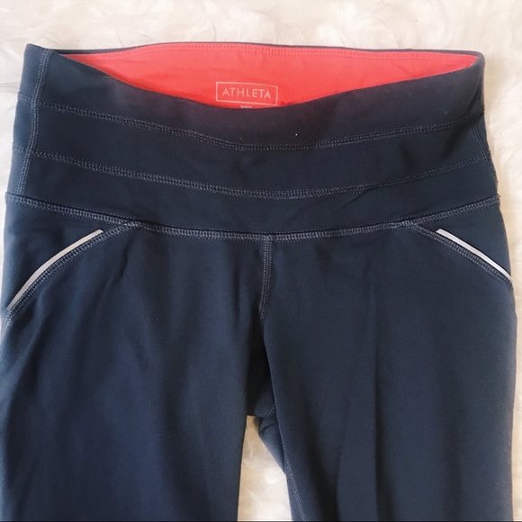 Athleta Gray Cropped Leggings - Picture 2 of 8